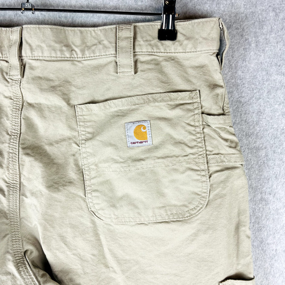 Carhartt Mens Size 40 Shorts Work Shorts Work Tan Pockets - Picture 7 of 9